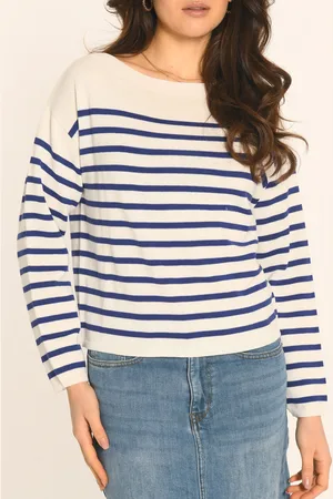 Kookai Pull oversize col bateau en coton mélangé