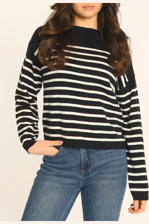 Kookai Pull oversize col bateau en coton mélangé