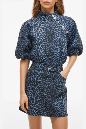 VILA Jupe courte en denim de coton