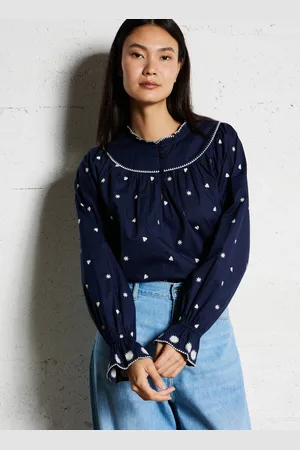 Fabienne Chapot Top ample brodé en coton bio