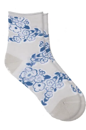 Bleuforêt Chaussettes en coton mélangé imprimé