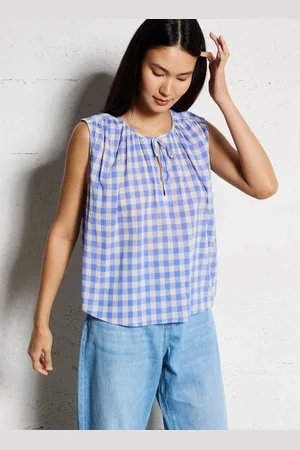 Bellerose Top sans manches à carreaux