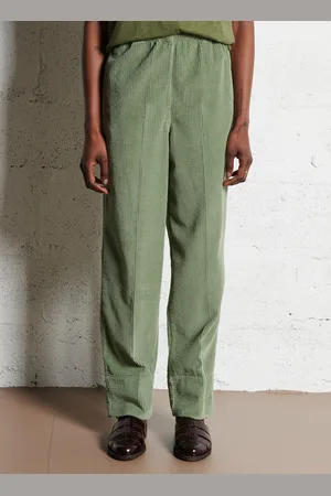 American Vintage Pantalon droit en velours côtelé et en coton