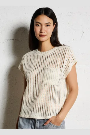 Le Temps des Cerises Tee-shirt oversize col rond en coton