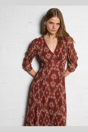 Bash Robe longue droite Col V