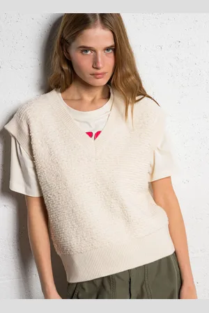 MAISON 123 Pull sans manches en laine