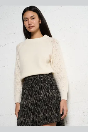 MAISON 123 Pull droit col rond en laine