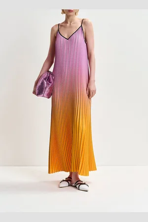 Essentiel Antwerp Robe mi-longue Col V plissée