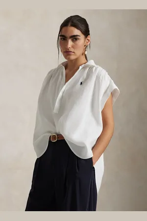 Ralph Lauren Blouse ample col classique en lin