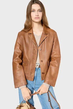Gerard Darel Veste droite en cuir