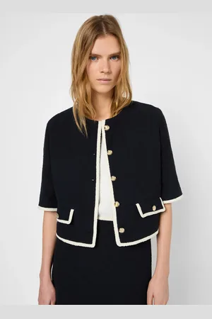 Gerard Darel Veste droite en coton mélangé