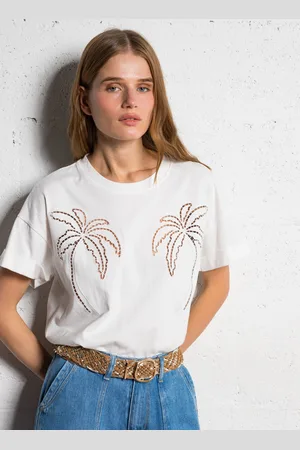 Le Temps des Cerises Tee-shirt oversize col rond en coton