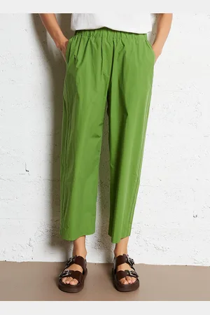 Bellepiece Pantalon large taille haute en coton