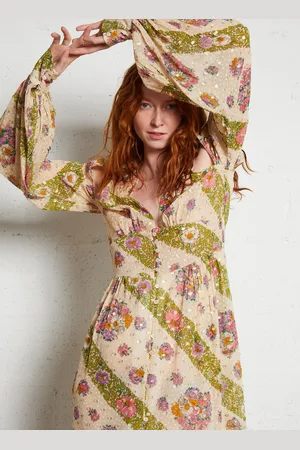 Antik Batik Robe longue imprimé en coton