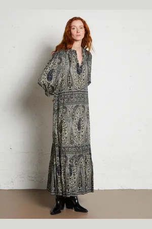 Antik Batik Robe longue imprimée en coton