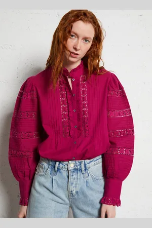 Antik Batik Blouse col rond en coton