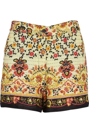 Antik Batik Short taille haute imprimé en coton