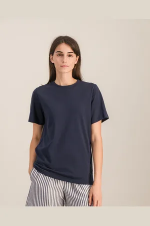 Angarde T-shirt femme coton bio, marine