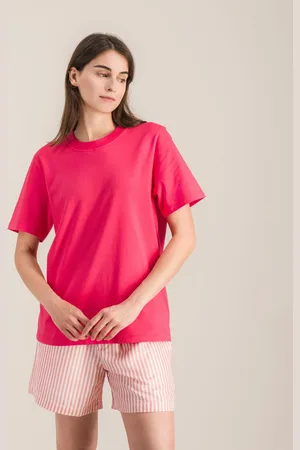 Angarde T-shirt femme coton bio, fuchsia