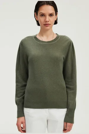Pablo Pull droit col rond en cachemire