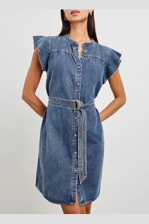Rails Robe courte denim en coton mélangé
