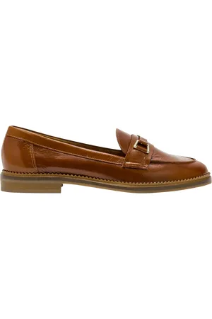 BOCAGE Mocassins à bout rond en cuir