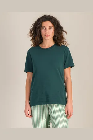 Angarde T-shirt femme coton bio, émeraude