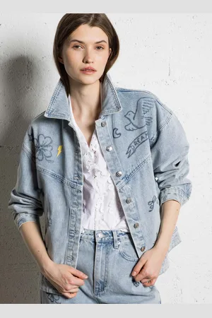 Berenice Veste en jean à motifs