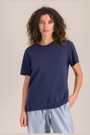 Angarde T-shirt femme coton bio, marine