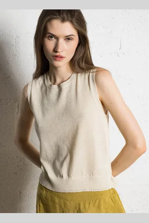 BELLA JONES Pull pailleté droit sans manches