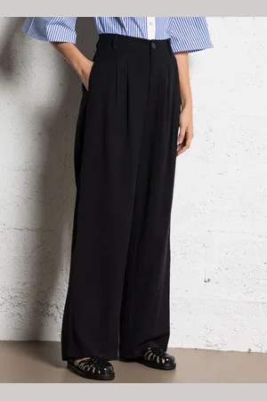 BELLA JONES Pantalon large taille haute