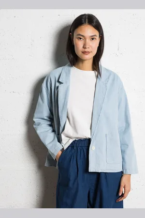 The Korner Veste de tailleur droite en coton mélangé