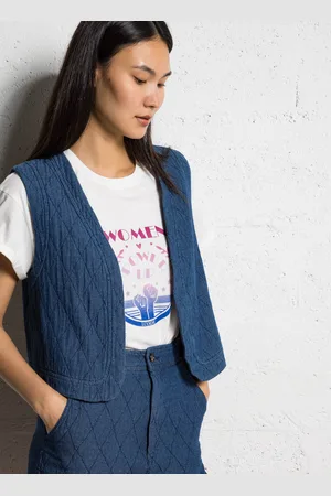 The Korner Gilet droit en coton mélangé
