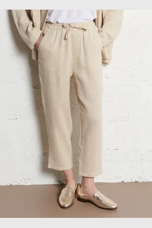 The Korner Pantalon droit en coton mélangé