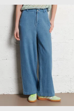 The Korner Pantalon large en coton mélangé