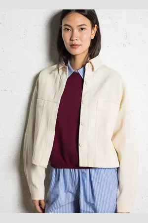 The Korner Veste oversize col classique en coton mélangé