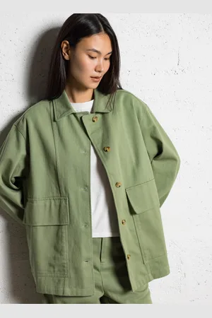 The Korner Veste oversize col classique en coton