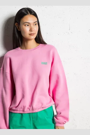 American Vintage Sweat court col rond en coton mélangé