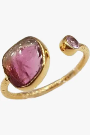 Ginandger Bague tourmaline melon