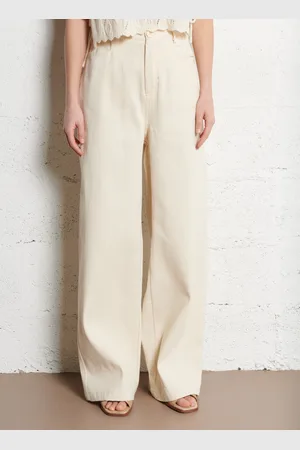 The Korner Pantalon large en coton mélangé