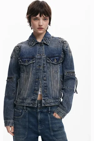 Desigual Veste col classique en jean
