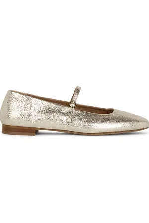 Bobbies Ballerines en cuir métallisé