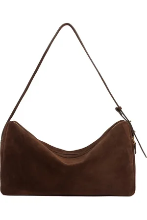 Elleme Sac trousse large en daim