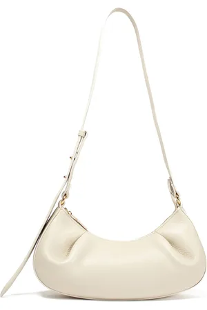 Elleme Sac dimple moon en cuir grainé