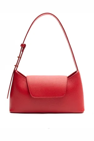 Elleme Sac enveloppe en cuir texturé