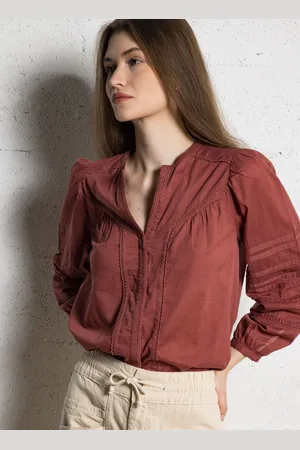 Bash Blouse col tunisien en coton