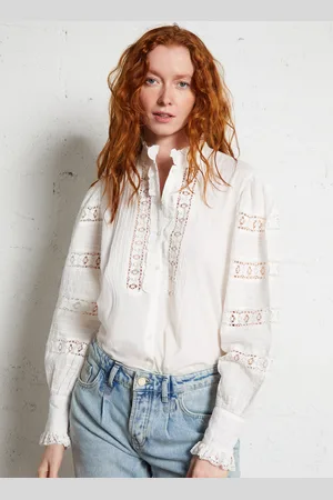 Antik Batik Blouse col rond en coton