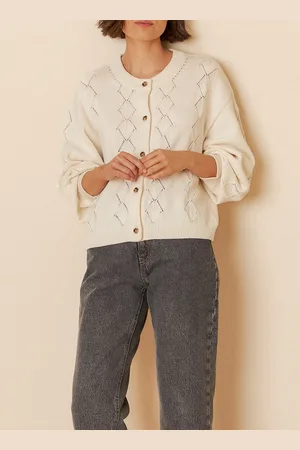 Indi & Cold Cardigan droit en coton bio