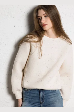 MAISON 123 Sweat oversize col rond en coton mélangé