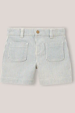 CYRILLUS Short denim rayé